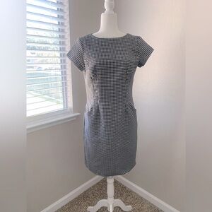 Shelby & Palmer Elegant Black and White Checkered Dress
